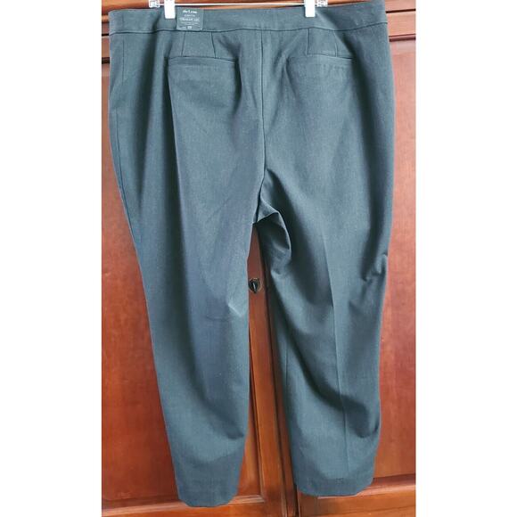 Women's NWT Lane Bryant The Lena Moderately Curvy Straight Legg Sz 22 Smoke Gray - Picture 2 of 5